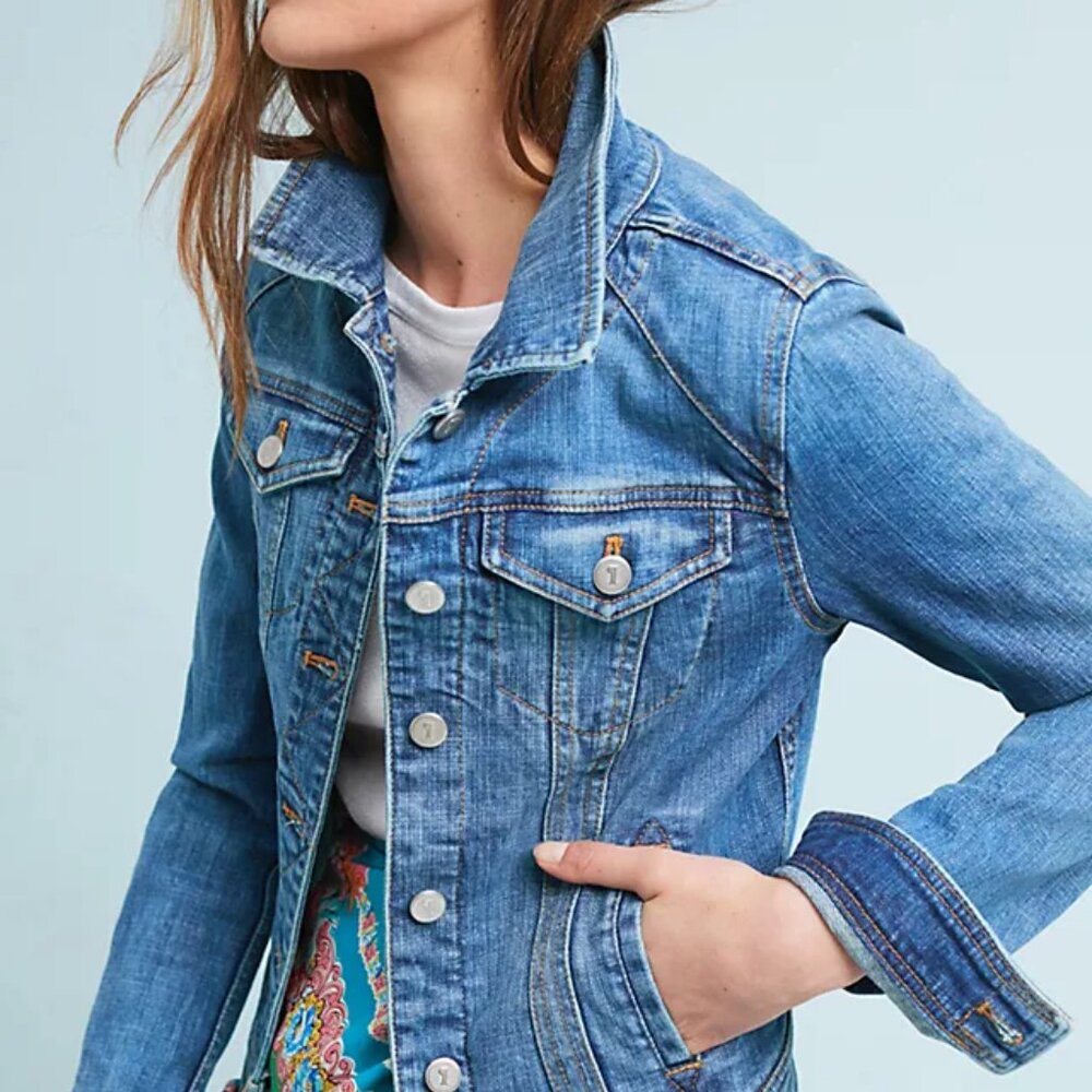 Anthropologie Pilcro classic denim jacket - with stretch!